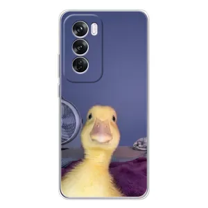 Бампер с принтом Мемы для OPPO Reno 12 Pro (Утка)