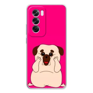 Чохол (ТПУ) Милі песики для OPPO Reno 12 Pro (Веселий Мопсік)