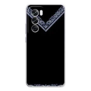 Силиконовый Чехол на OPPO Reno 12 Pro (Воротник вышиванки)