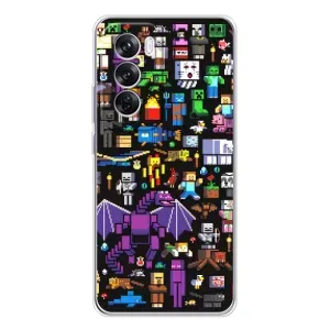 Чохол майнкрафт для OPPO Reno 12 Pro (Усі персонажі)