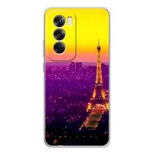 Чохол Ейфелева Вежа на OPPO Reno 12 Pro (Яскрава башня)