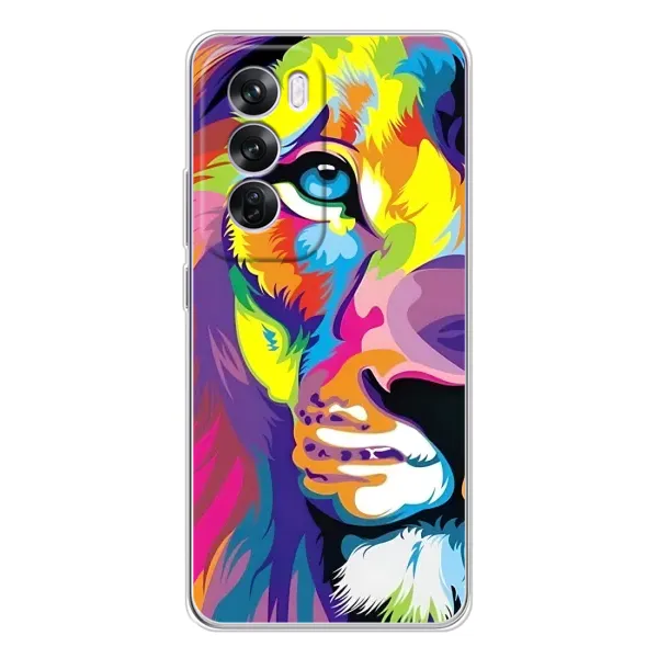 Чехол с рисунком «Яркий Лев» для OPPO Reno 12 Pro Чехол с рисунком «Яркий Лев» для OPPO Reno 12 Pro