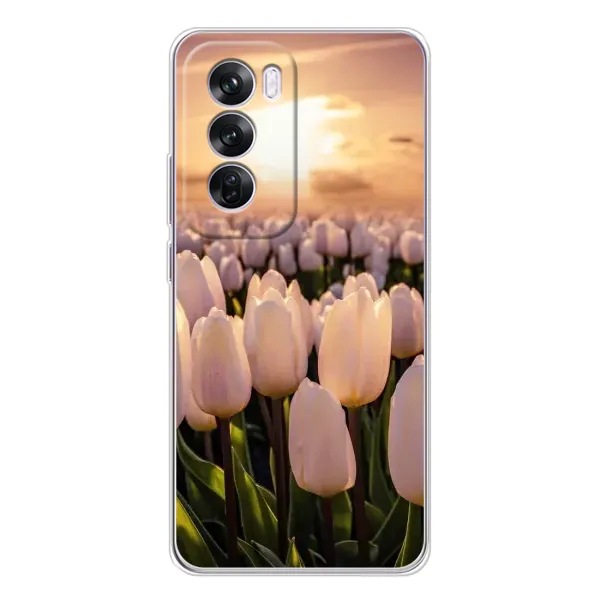 Чехол с рисунком «Закат с цветами» для OPPO Reno 12 Pro Чехол с рисунком «Закат с цветами» для OPPO Reno 12 Pro