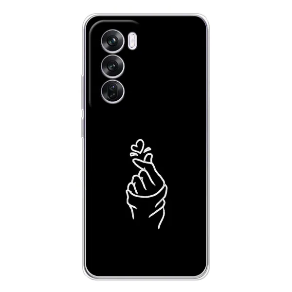 Чехол с рисунком «Знак Сердечка» для OPPO Reno 12 Pro Чехол с рисунком «Знак Сердечка» для OPPO Reno 12 Pro