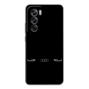 Силіконовий бампер з картинкою машини на OPPO Reno 12 (Сілует Audi)