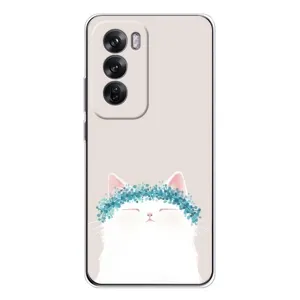Чохол на тематику: Коти для OPPO Reno 12 (Білий котик)