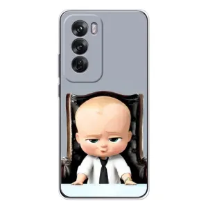 Мультяшный принт на Чехол для Оппо Рено 12 (BOSS)