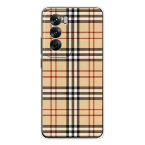 Чехол с рисунком «Burberry стиль» для OPPO Reno 12