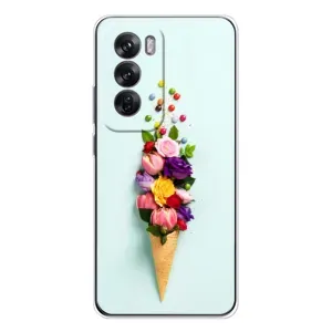 Чехлы с тематикой "ЦВЕТЫ" на OPPO Reno 12 (Цветок-мороженное)