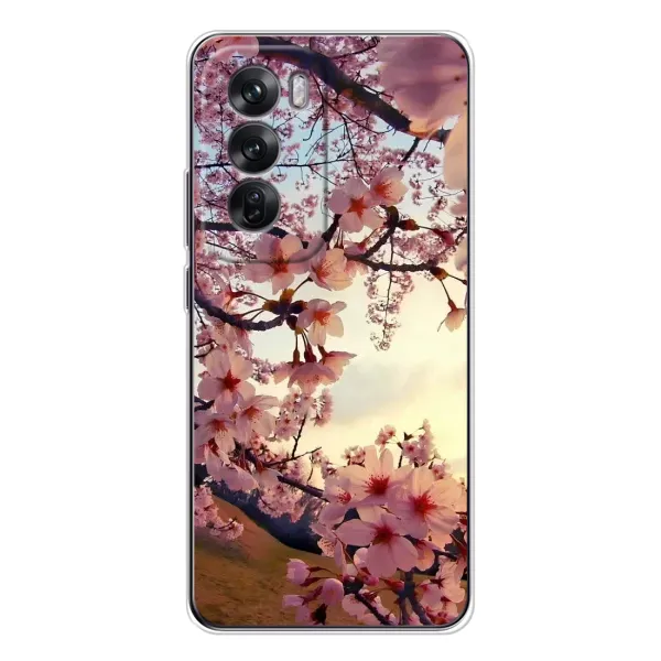 Чехол с рисунком «Цветущая сакура» для OPPO Reno 12 Чехол с рисунком «Цветущая сакура» для OPPO Reno 12