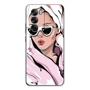 Чохол з картинкою Модні Дівчата OPPO Reno 12 (Дівчина в халаті)