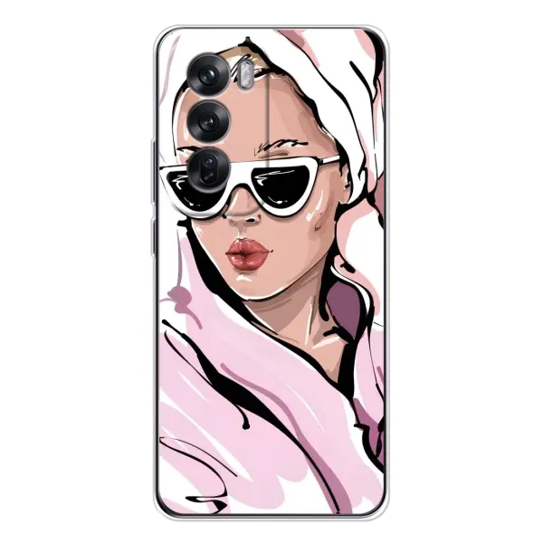 Чехол с рисунком «Девушка в халате» для OPPO Reno 12 Чехол с рисунком «Девушка в халате» для OPPO Reno 12