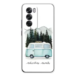 Силіконовий бампер з картинкою машини на OPPO Reno 12 (Будиночок на колесах)