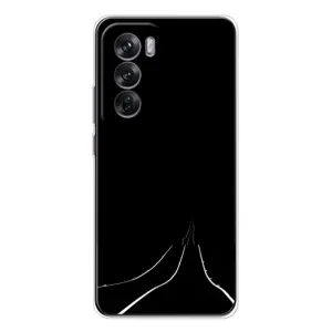 Чохол з картинками на чорному фоні для OPPO Reno 12 (Дорога)