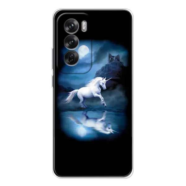 Чехол с рисунком «Единорог» для OPPO Reno 12 Чехол с рисунком «Единорог» для OPPO Reno 12