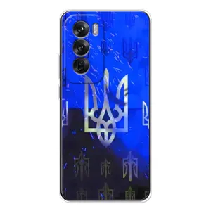 Чехол Укр Символика для OPPO Reno 12 (Герб)