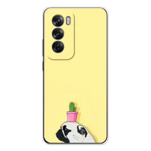 Бампер для OPPO Reno 12 з картинкою "Песики" (Кактус на голові)
