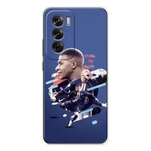 Чехол (TPU) с Футболистом на OPPO Reno 12 (Килиан)
