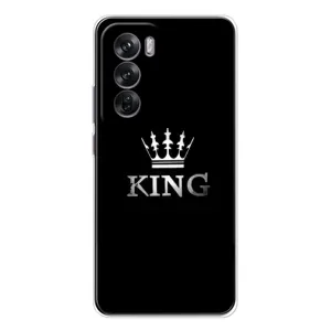 Чохол (Корона на чорному фоні) для Оппо Рено 12 (KING)