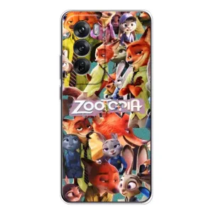 Силиконовый чехол с принтом Зоотрополіс для OPPO Reno 12 (Коллаж героев)