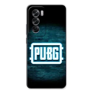 Чехол (TPU) с картинкой "Лого Пабг" на Оппо Рено 12 (Лого PUBG)