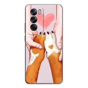 Чохол (ТПУ) Милі песики для OPPO Reno 12 (Любов до собак)
