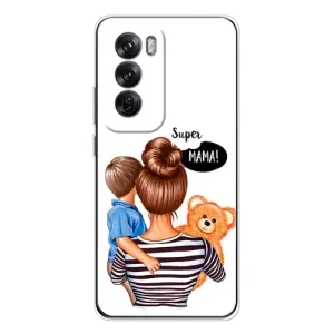 Чехлы для МАМЫ на OPPO Reno 12 (Мама и сын)