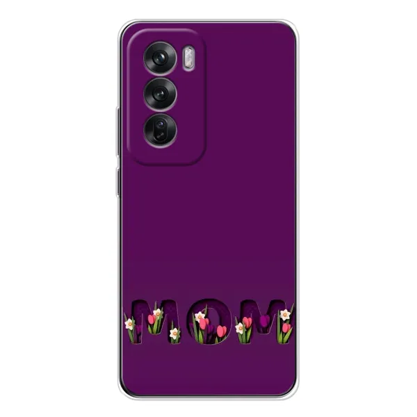 Чехол с рисунком «Мама с цветами» для OPPO Reno 12 Чехол с рисунком «Мама с цветами» для OPPO Reno 12
