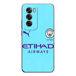 Силиконовые Чехлы принт Футбол на OPPO Reno 12 (Man City)