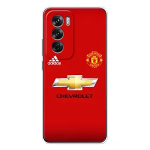 Силиконовые Чехлы принт Футбол на OPPO Reno 12 (Man United)