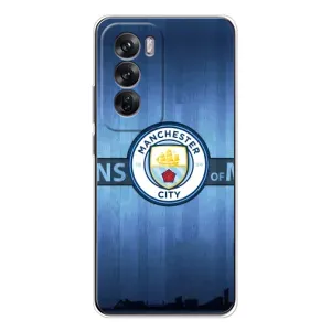 Силиконовые Чехлы принт Футбол на OPPO Reno 12 (ManCity)