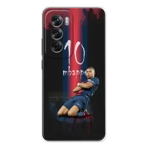 Чехол (TPU) с Футболистом на OPPO Reno 12 (MBAPPE 10)