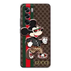 Чехлы Бренд GUCCI для OPPO Reno 12 (Маус Гуччи)