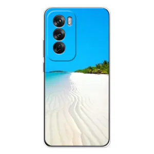 Летний Чехол на OPPO Reno 12 (Море песок)