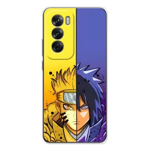 Купить Чехлы на телефон с принтом Anime для OPPO Reno 12 (Naruto Vs Sasuke)