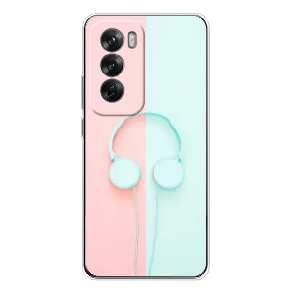 Чехол с рисунком «Наушники» для OPPO Reno 12 Чехол с рисунком «Наушники» для OPPO Reno 12