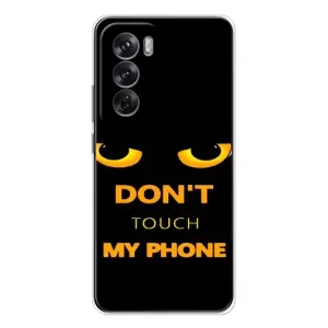 Чехол с Прикольным принтом на OPPO Reno 12 (Не трогай мой телефон)