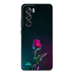 Чехлы с принтом Розочки для OPPO Reno 12 (Ночная роза)