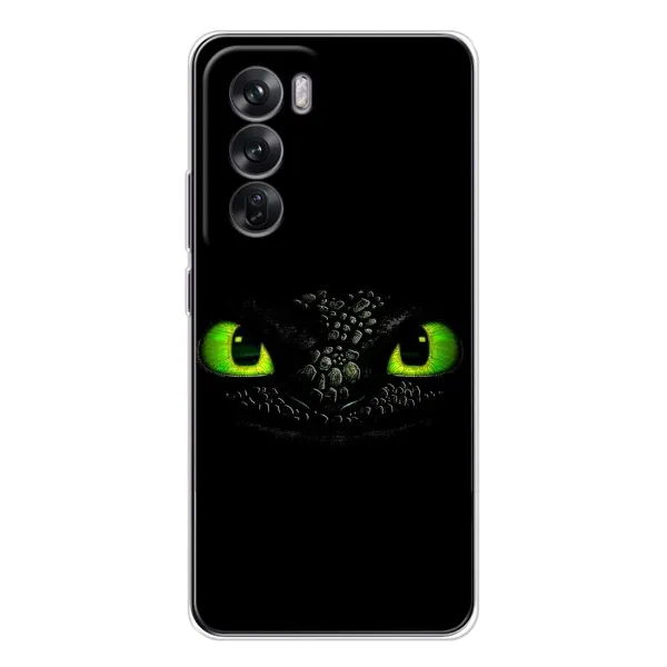 Чехол с рисунком «Глаза Беззубика» для OPPO Reno 12