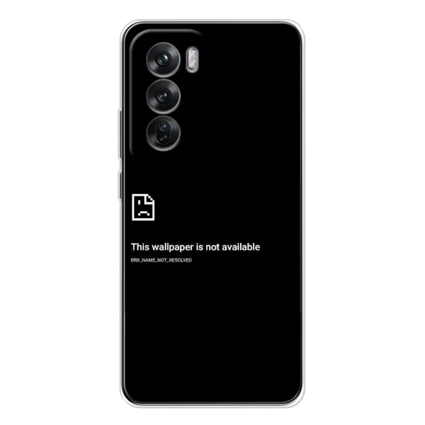 Чехол с рисунком «Ошибка» для OPPO Reno 12 Чехол с рисунком «Ошибка» для OPPO Reno 12
