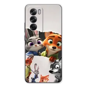 Силиконовый чехол с принтом Зоотрополіс для OPPO Reno 12
