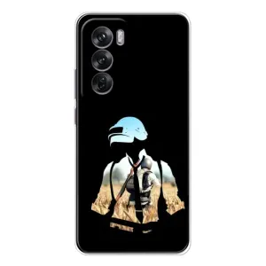 Чохол з картинкою "Герой Pubg" на OPPO Reno 12 (Пубг мен)