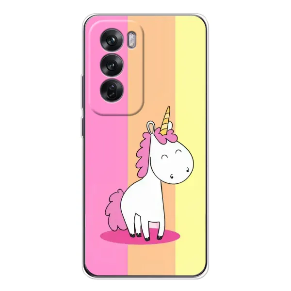 Чехол с рисунком «Радужный Единорог» для OPPO Reno 12 Чехол с рисунком «Радужный Единорог» для OPPO Reno 12