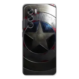 Чохол с Щітом Капітана Америки на OPPO Reno 12 (Ретро Щит Капітана)