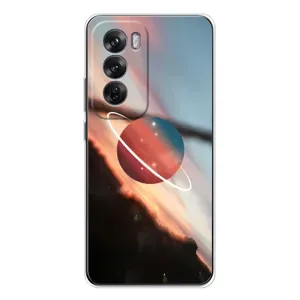 Чохол (ТПУ) з планетами на OPPO Reno 12 (Сатурн)
