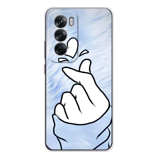 Чехол с рисунком «Сердечка знак» для OPPO Reno 12 Чехол с рисунком «Сердечка знак» для OPPO Reno 12