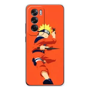 Чехлы с принтом Наруто на OPPO Reno 12 (Силуэт Наруто)