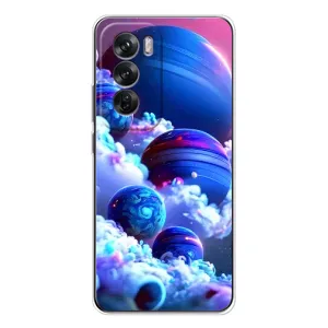 Чохли КОСМОС  на OPPO Reno 12 (Сині планети)