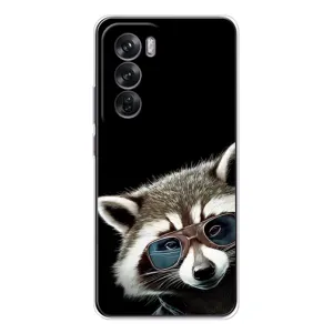 Силіконовий Чохол з Энотами на OPPO Reno 12 (Стильний Єнот)