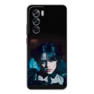 Чехлы с принтом Уэнсдей на OPPO Reno 12 (Танец Уэнсдей)